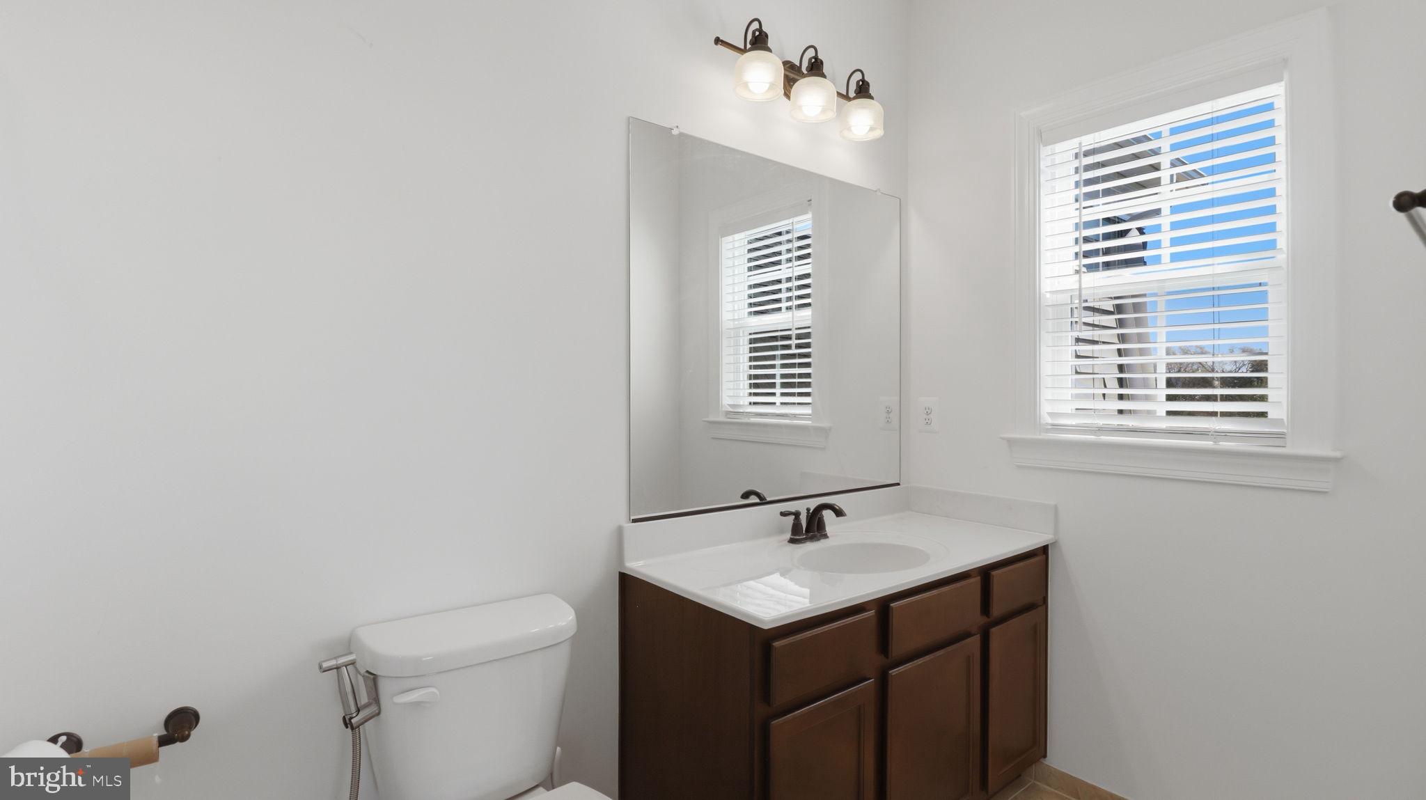 11502 Aden Road Nokesville, VA 20181 - Photo 63 of 106 a bathroom with a sink a toilet and a mirror
