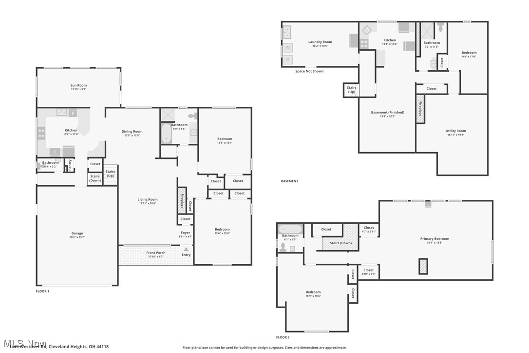 1445 Westover Road Cleveland, OH 44118 - Photo 47 of 47 Combined floor plan