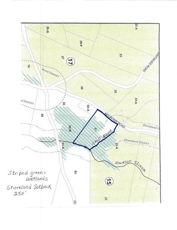 Wetlands zoning map