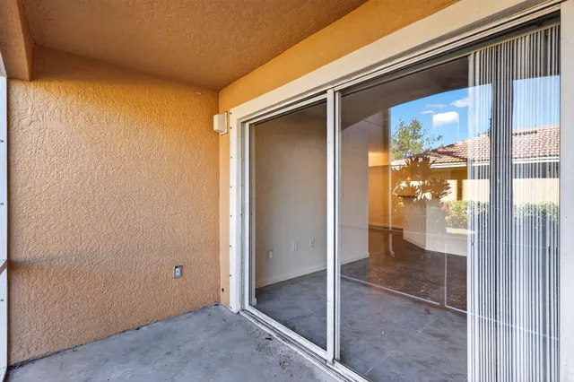 a view of an front door