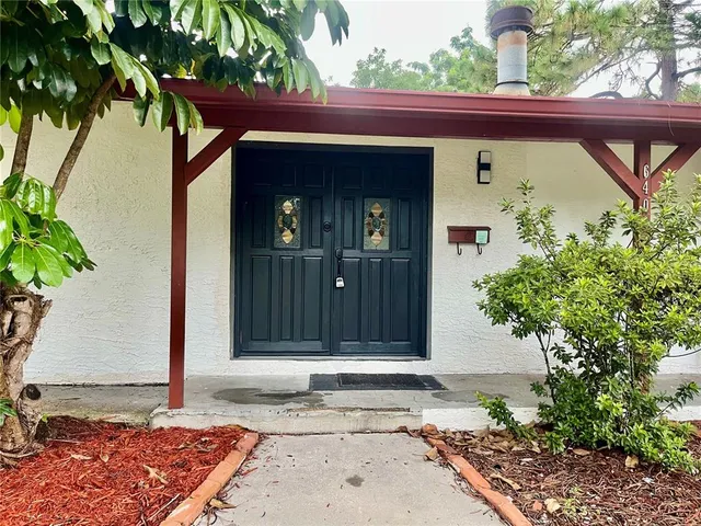 a view of entrance front of house