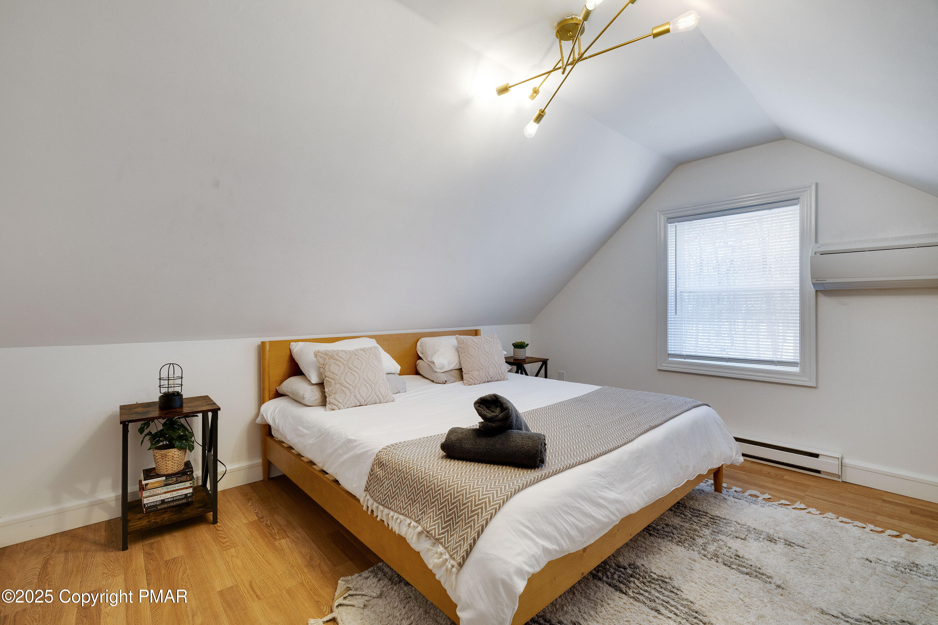 3137 Fern Road Pocono Summit, PA 18346 - Photo 21 of 51 a bed room with a bed and a night stand