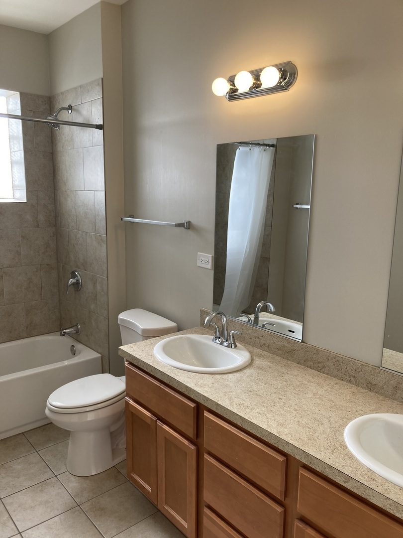 4042 South Calumet Avenue, Unit 3S Chicago, IL 60653 - Photo 6 of 11 a bathroom with a sink a toilet and shower