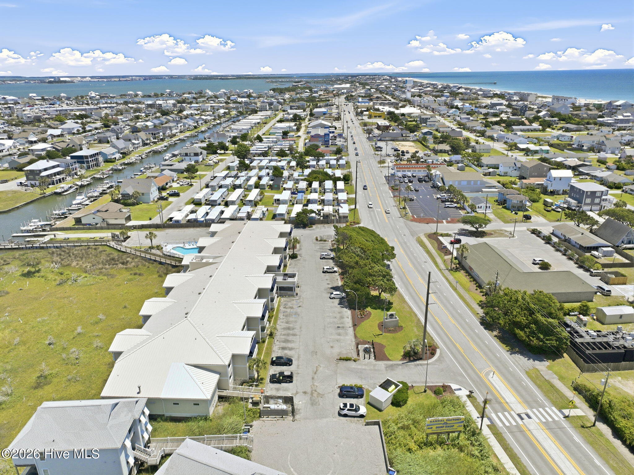 602 West Fort Macon Road, Unit 217 Atlantic Beach, NC 28512 - Photo 18 of 33 Aerial Looking East