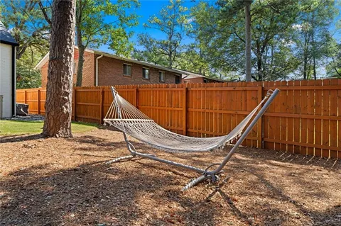 a outdoor view with a sitting space