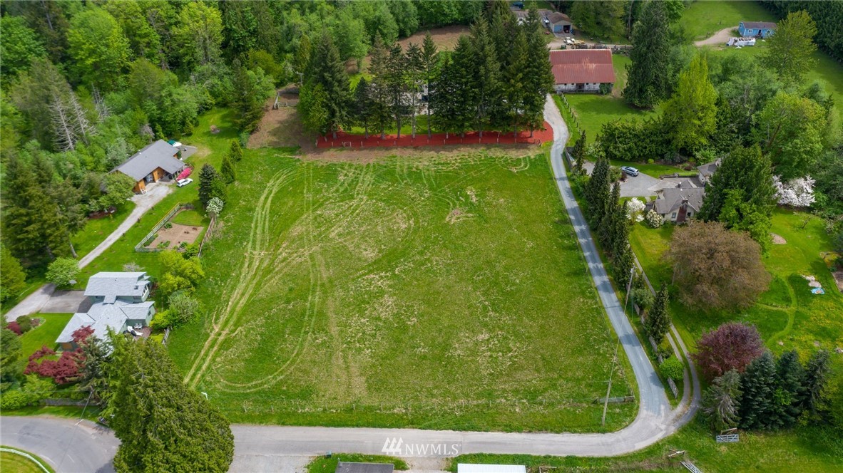 4086 Linnell Road Deming, WA 98244 - Photo 31 of 38 an aerial view of residential houses with outdoor space and trees