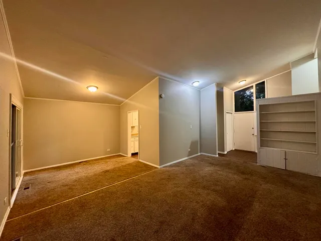 a view of an empty room