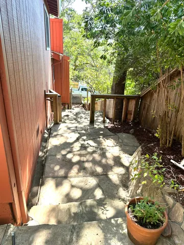 an outdoor view of garden