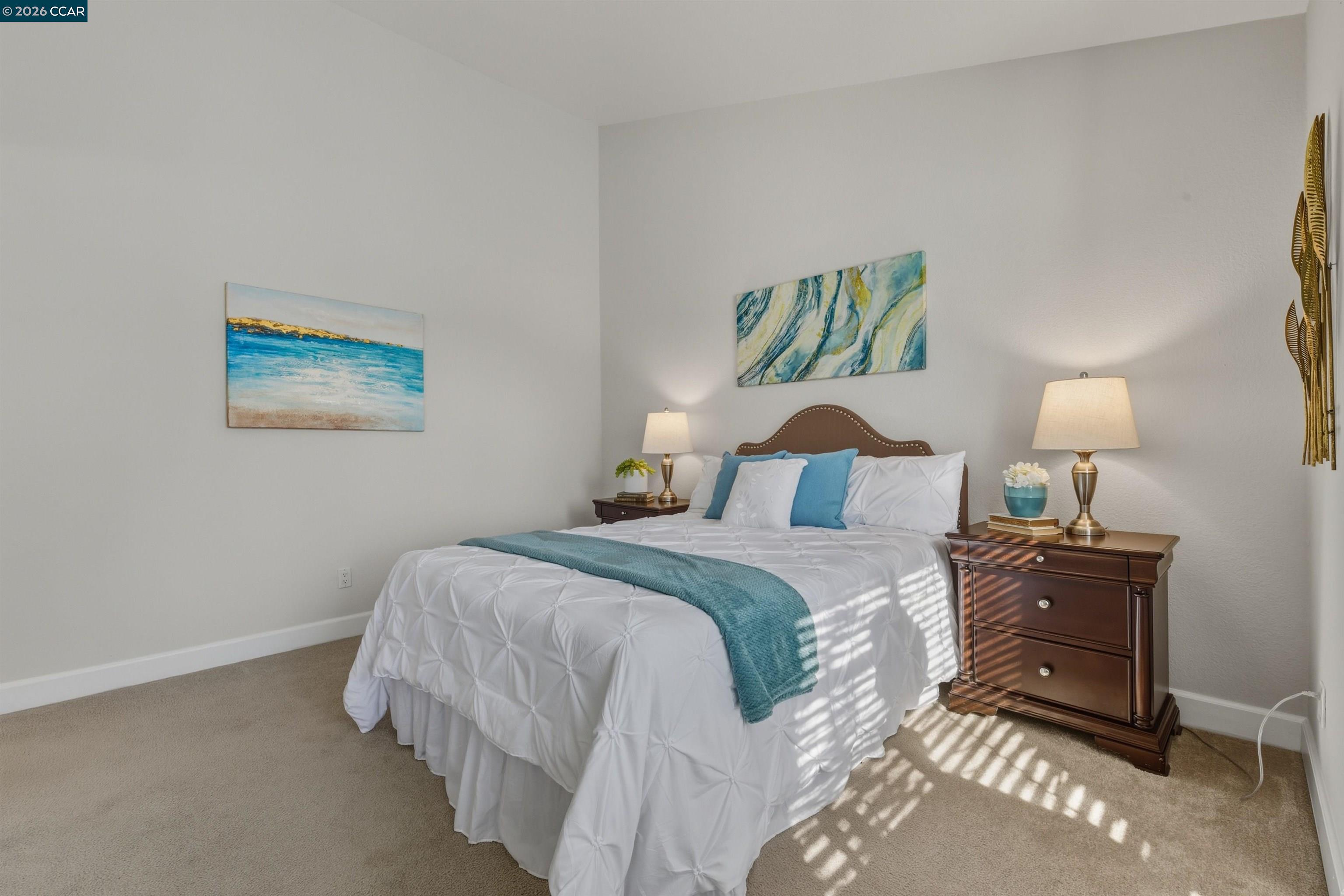 332 Eastridge Drive San Ramon, CA 94582 - Photo 23 of 41 a bedroom with a bed and a lamp
