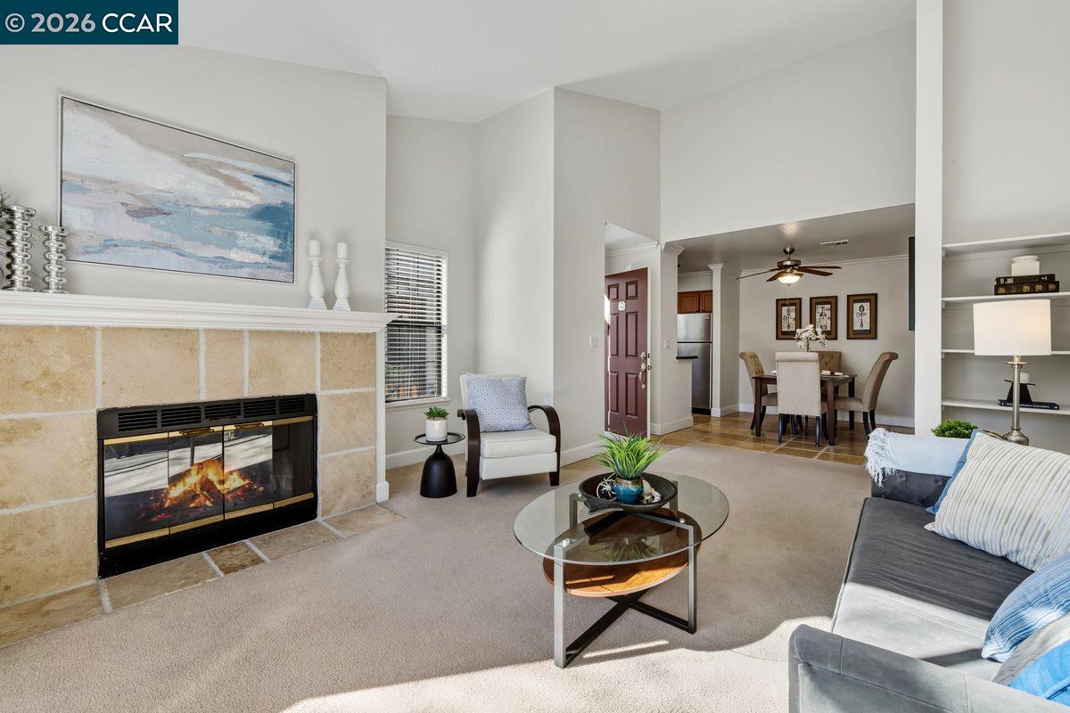 332 Eastridge Drive San Ramon, CA 94582 - Photo 9 of 41 a living room with furniture and a fireplace