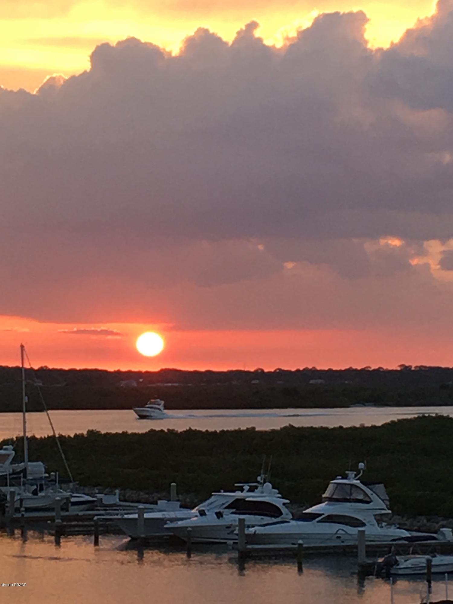 4621 Rivers Edge Village Lane, Unit 75 Ponce Inlet, FL 32127 - Photo 3 of 5 Sunset from Harbour Village