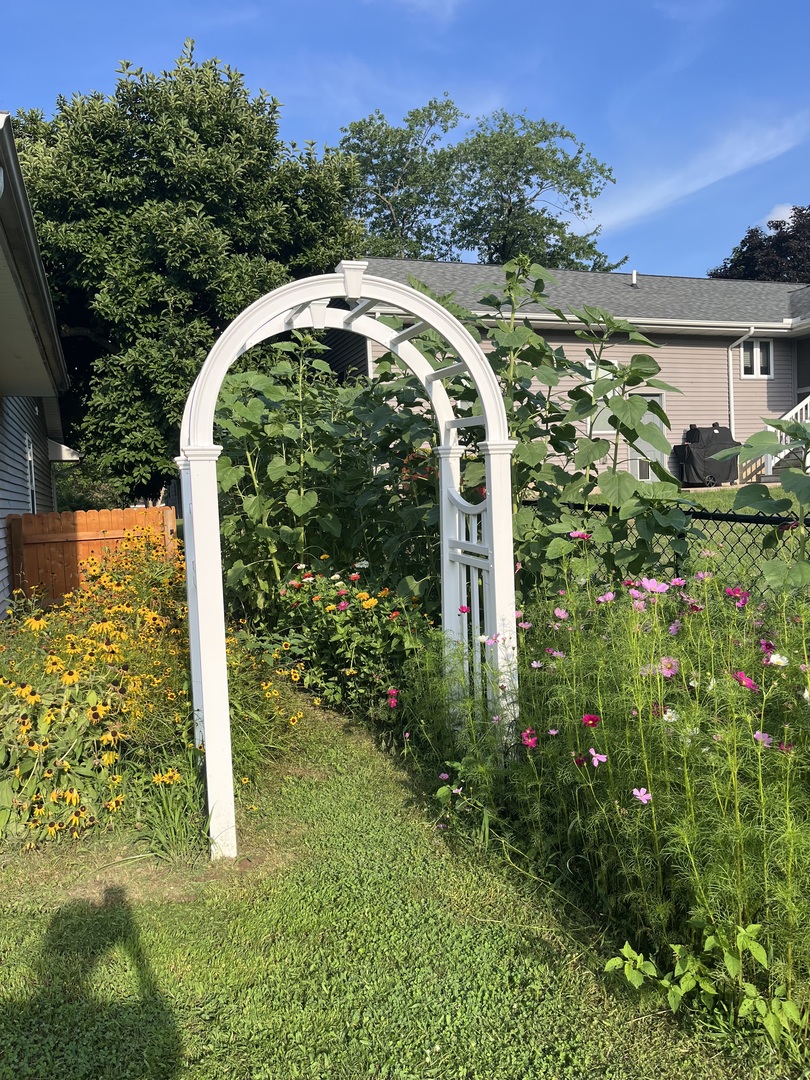 1 Morfey Court Monticello, IL 61856 - Photo 61 of 61 a view of a garden with a small pool