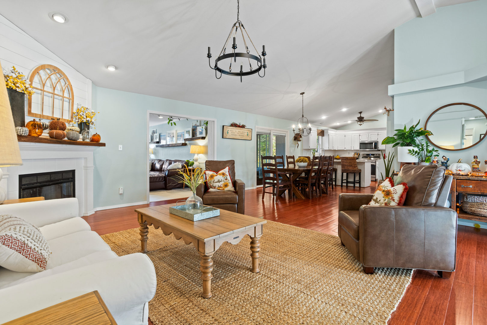 1 Morfey Court Monticello, IL 61856 - Photo 9 of 61 a living room with furniture a rug and a fireplace