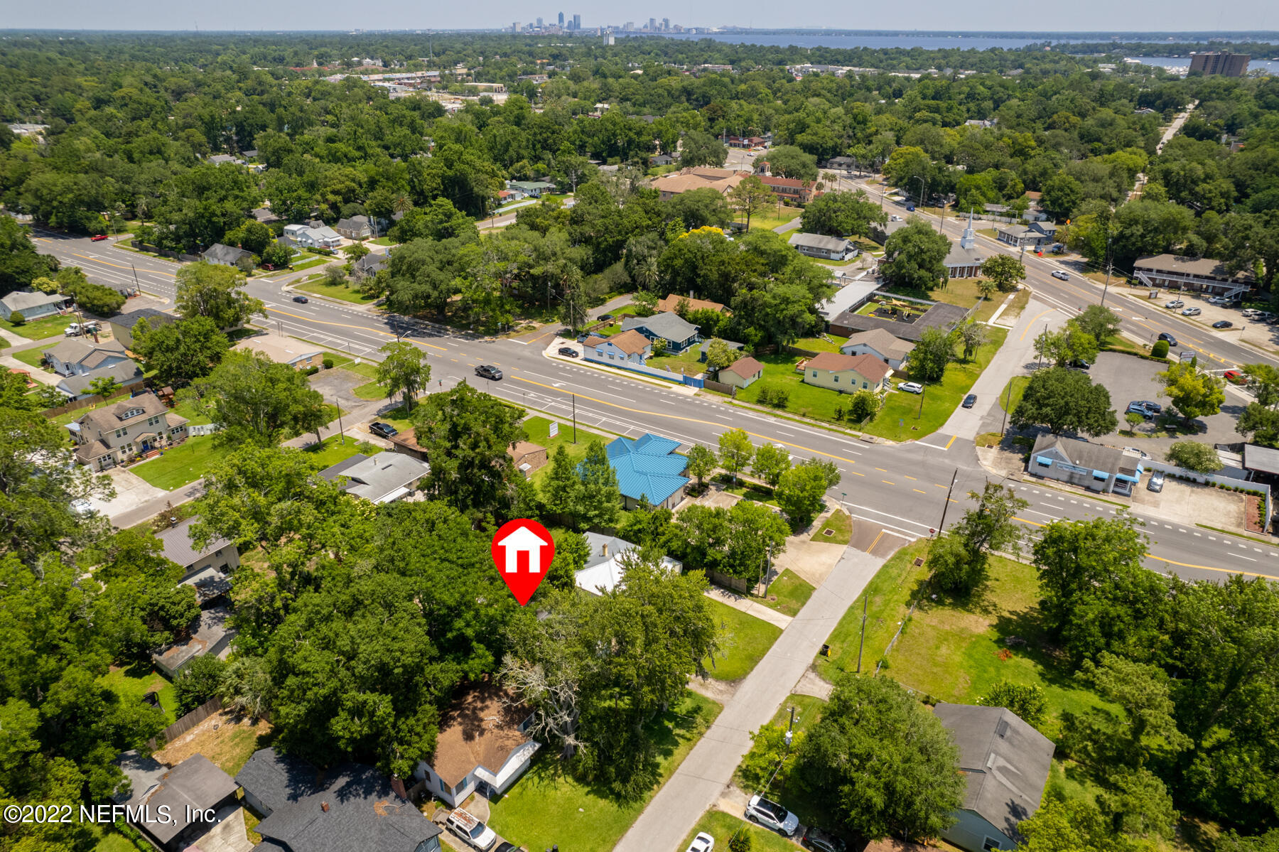 5015 Birkenhead Road Jacksonville, FL 32210 - Photo 17 of 17 an aerial view of swimming pool playground and residential houses with outdoor space