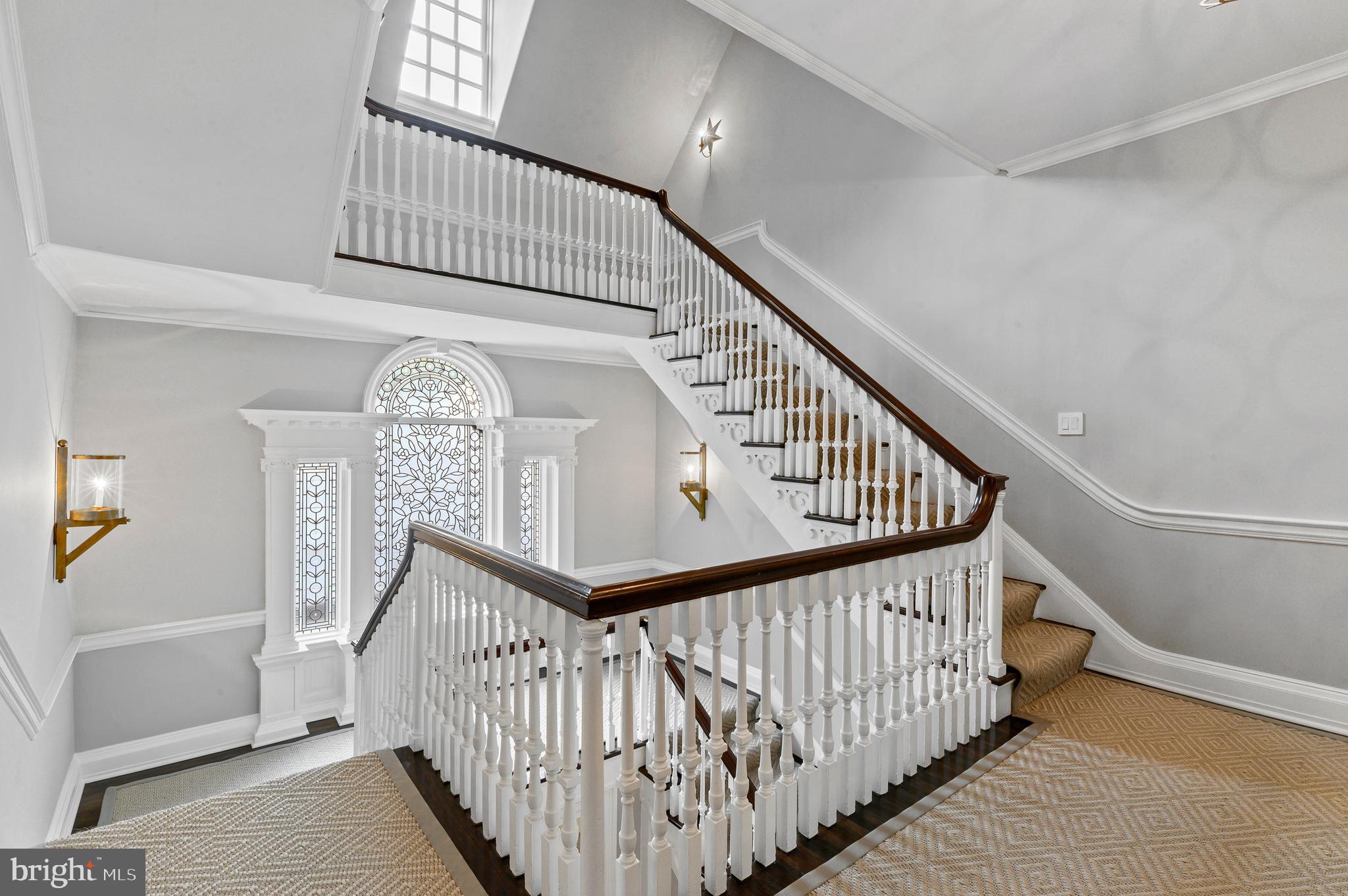 375 North Spring Mill Road Villanova, PA 19085 - Photo 37 of 70 Decorative antique stained glass window