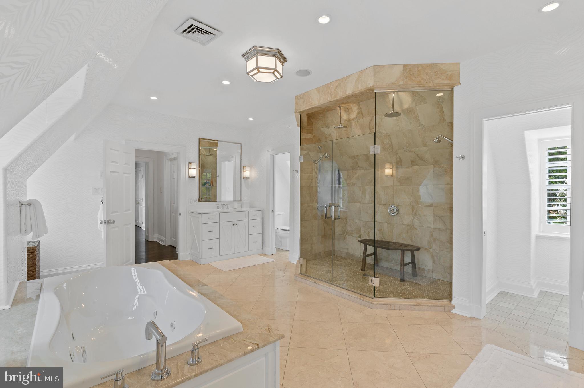 375 North Spring Mill Road Villanova, PA 19085 - Photo 43 of 70 Primary suite - bath w/ 2 vanities, water-closets