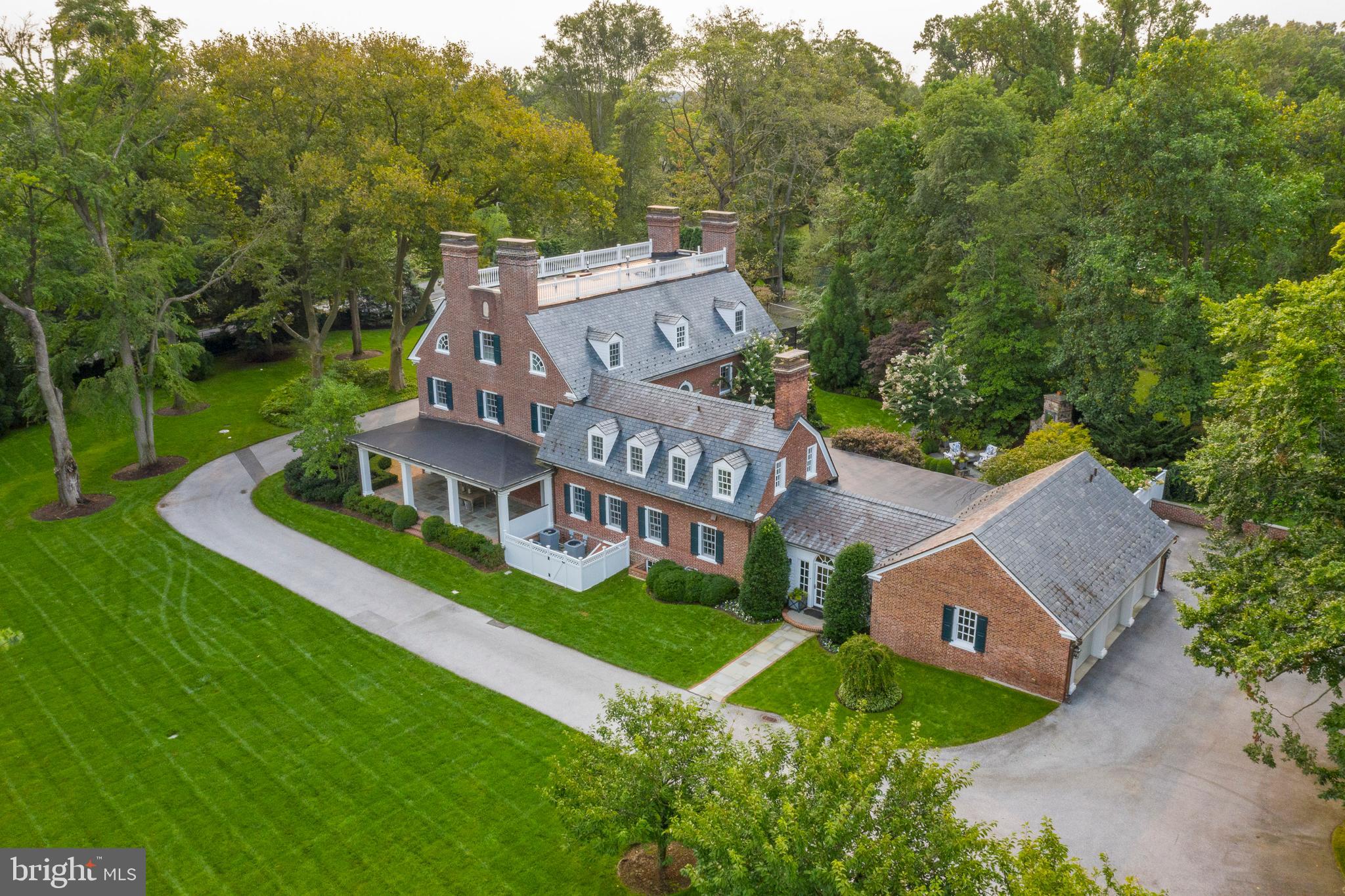 375 North Spring Mill Road Villanova, PA 19085 - Photo 67 of 70 Exterior right side of home