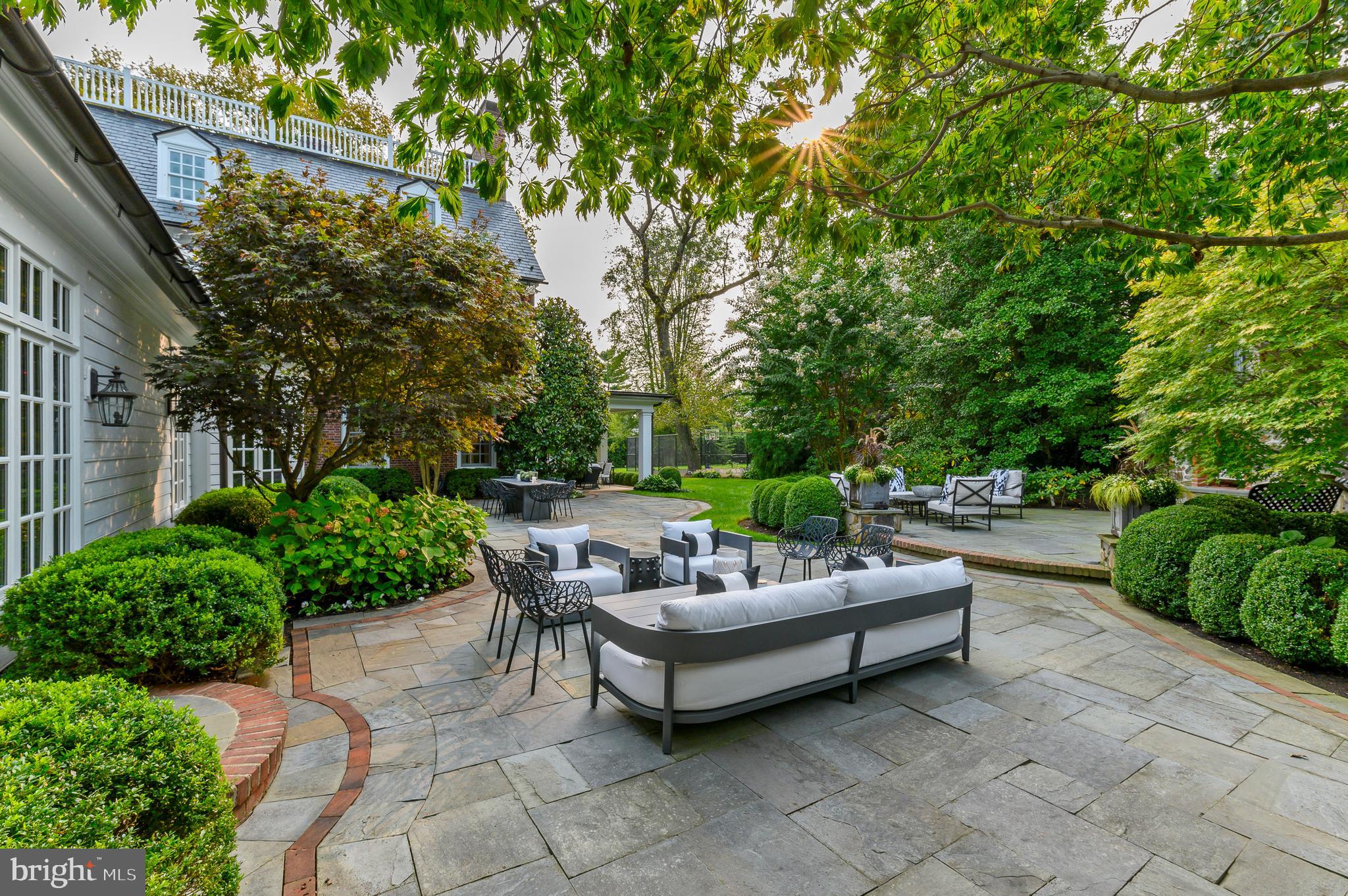 375 North Spring Mill Road Villanova, PA 19085 - Photo 9 of 70 Extensive hardscaping and landscaping