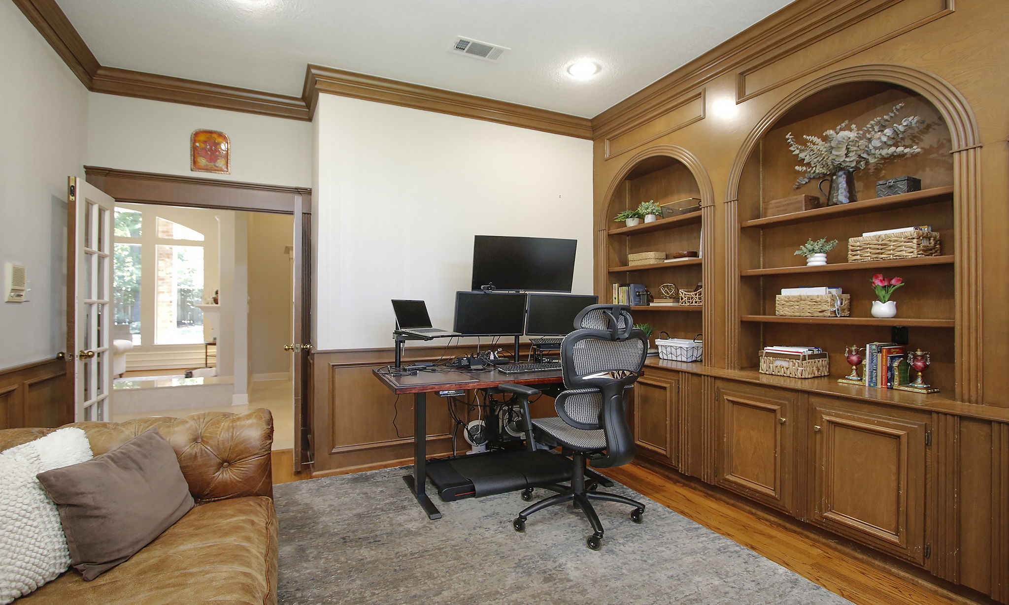 15923 Harwick Drive Spring, TX 77379 - Photo 12 of 50 The office has double French door for privacy and glowing hard wood floors.