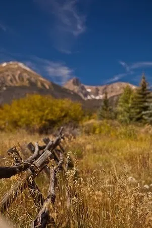 a view of a lake with a mountain
