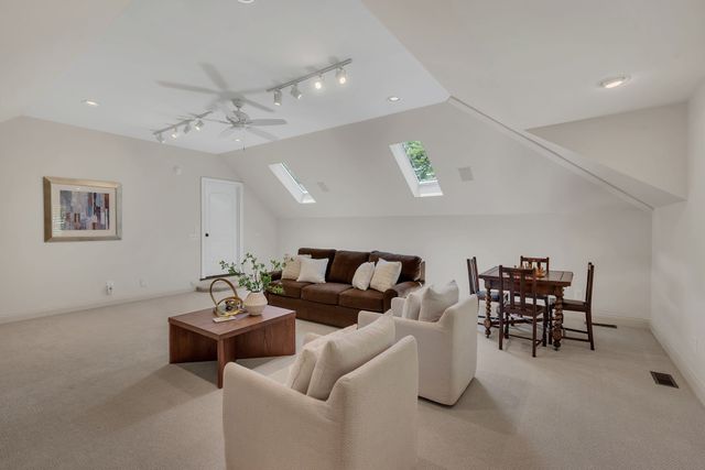 a view of outdoor seating space