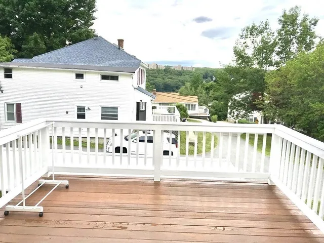 a front view of a house with a balcony
