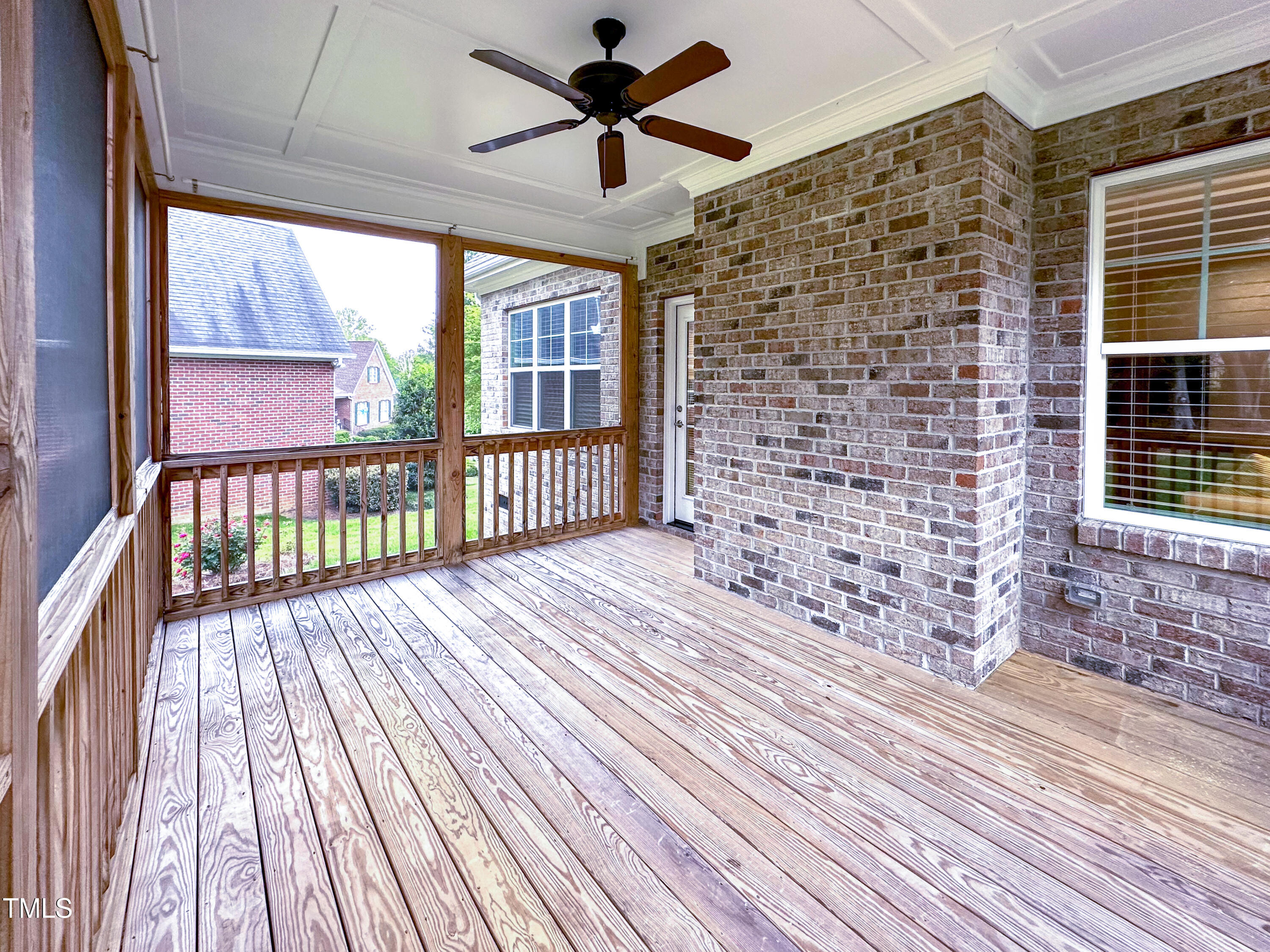 409 Eagle Court Henderson, NC 27536 - Photo 45 of 54 a view of a balcony with wooden floor