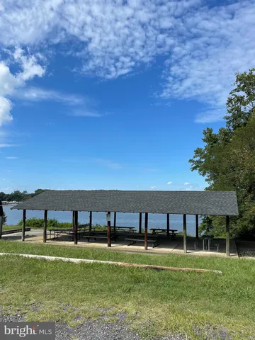 a view of an outdoor space and mountain view