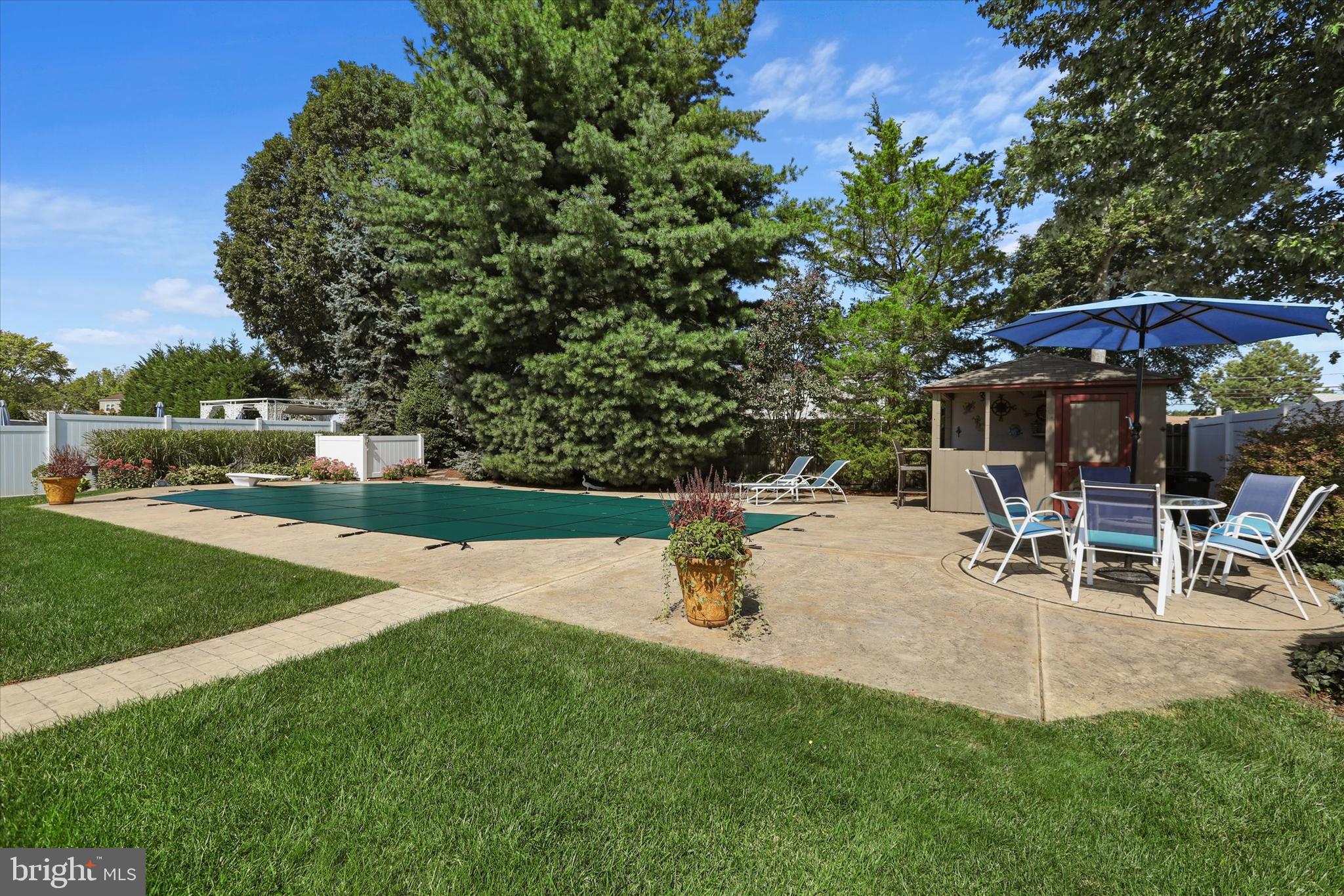 2014 Klockner Road Hamilton, NJ 08619 - Photo 28 of 36 Backyard oasis with Grecian inground pool & cabana
