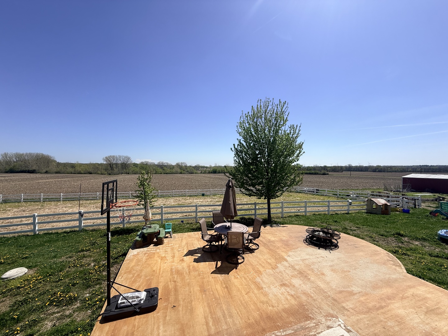 1801 Lee Center Road Amboy, IL 61310 - Photo 9 of 54 a view of a lake with a yard