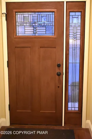 a view of front door