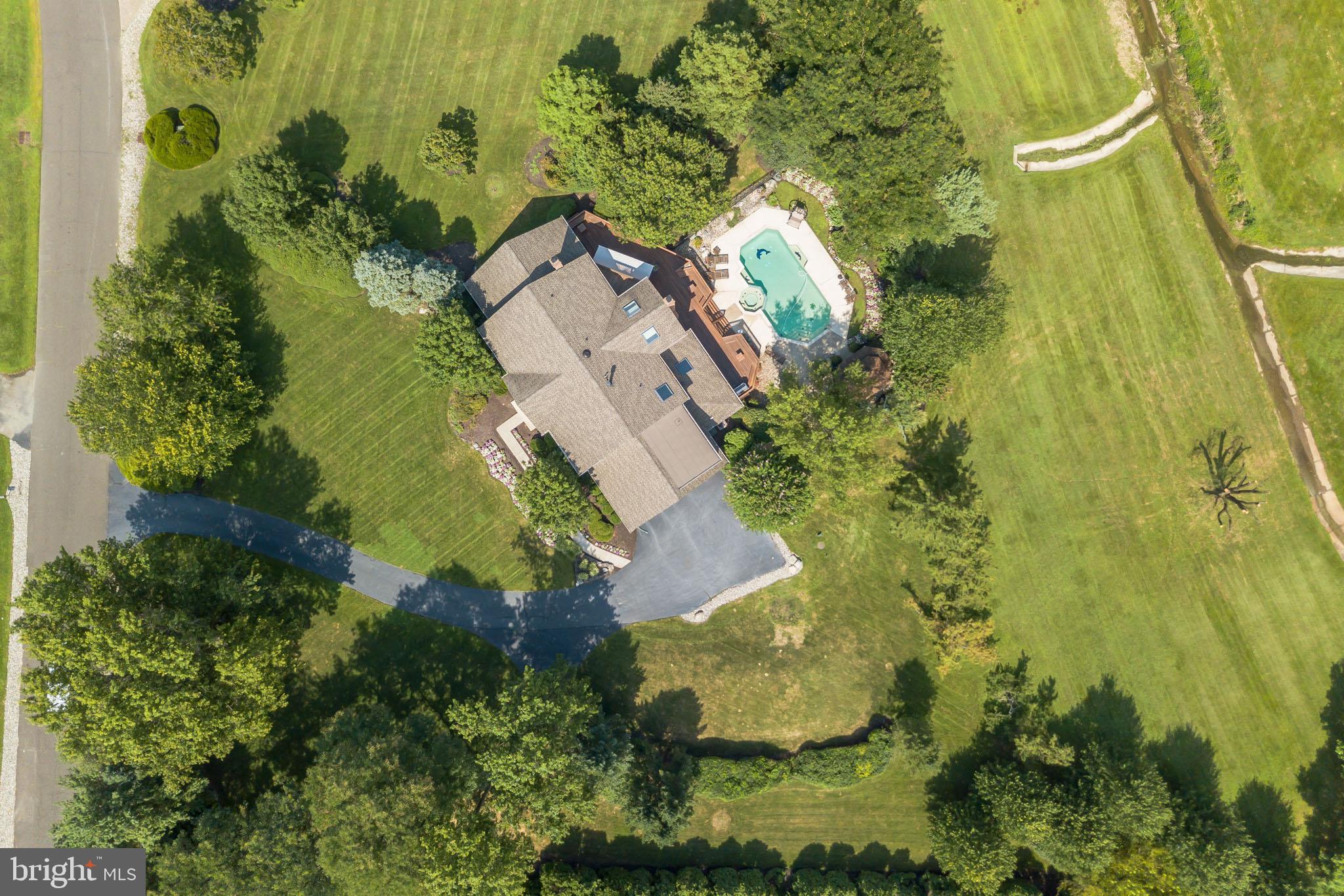 702 Commonwealth Drive Moorestown, NJ 08057 - Photo 31 of 34 an aerial view of residential house with swimming pool