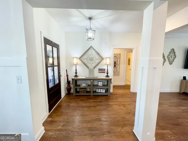 a bedroom with a bed and a walk in closet
