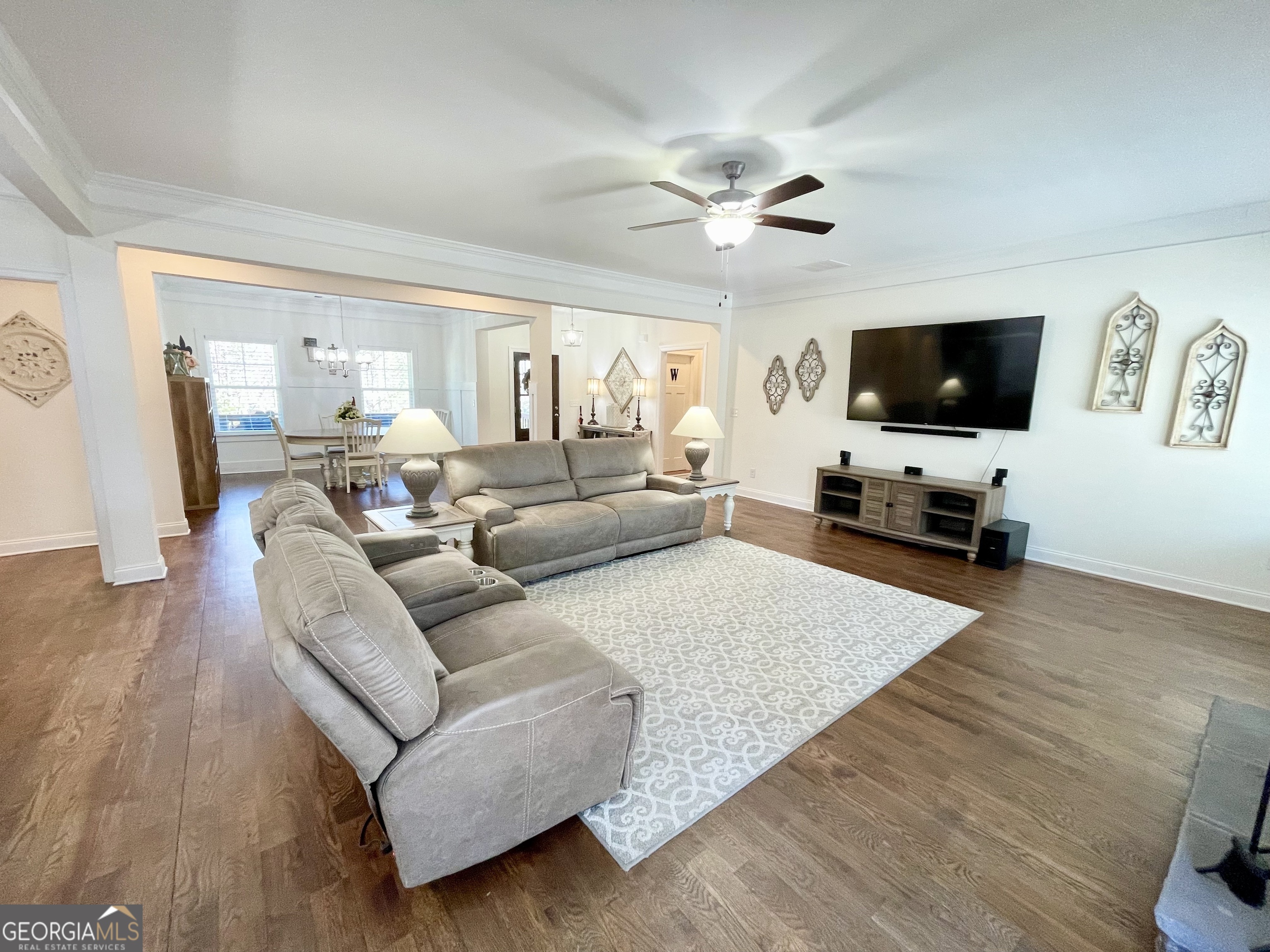 143 Spring Lake Trail White, GA 30184 - Photo 23 of 45 a living room with furniture and a flat screen tv