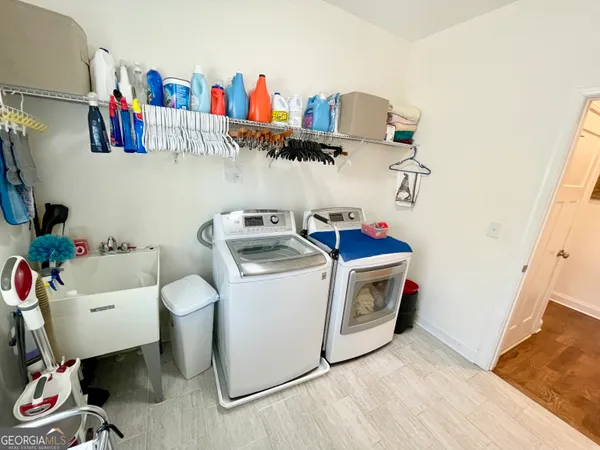 a view of a bathroom from a hallway