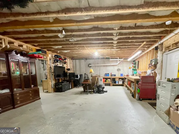 a view of a storage in a room