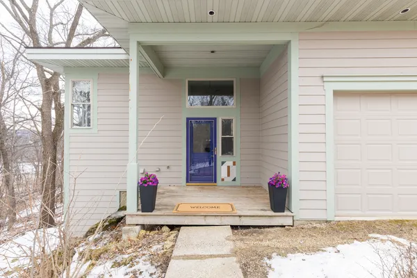a front view of a house