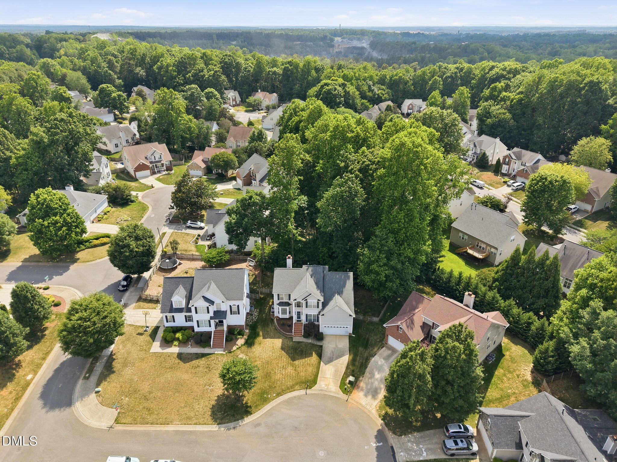9105 Willow Valley Court Raleigh, NC 27617 - Photo 46 of 51 an aerial view of a house with a yard