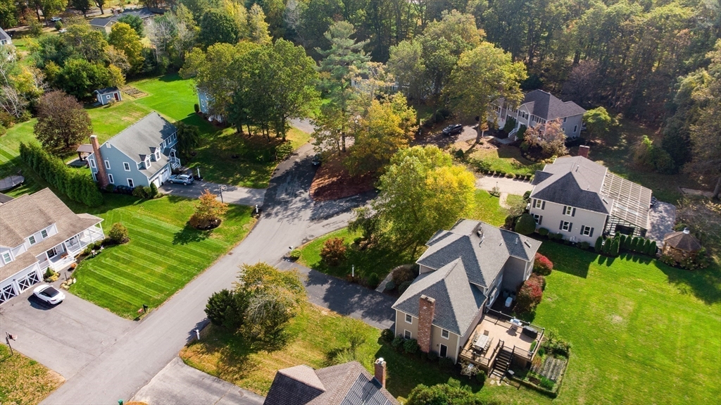 7 Stouffer Circle Andover, MA 01810 - Photo 35 of 37 an aerial view of a house with a garden and swimming pool