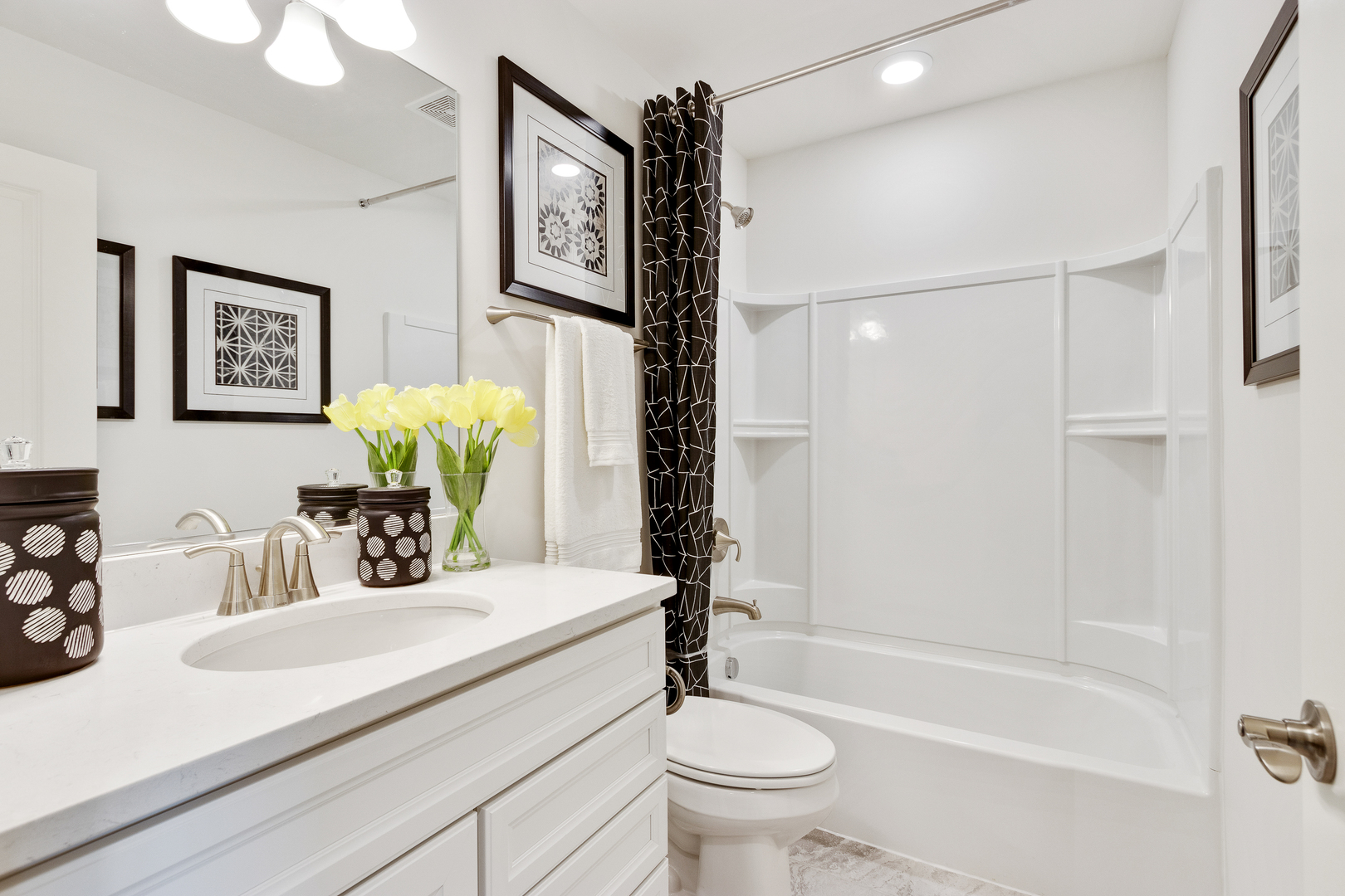 1654 BENTZ Way Batavia, IL 60510 - Photo 18 of 27 a bathroom with a sink a toilet and shower