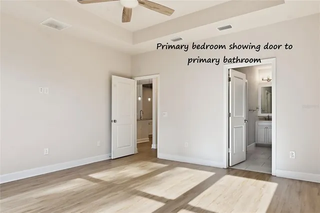 a view of an empty room