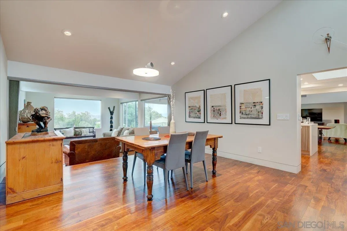 16117 Martincoit Road Poway, CA 92064 - Photo 6 of 50 a view of a dining room with furniture window and wooden floor
