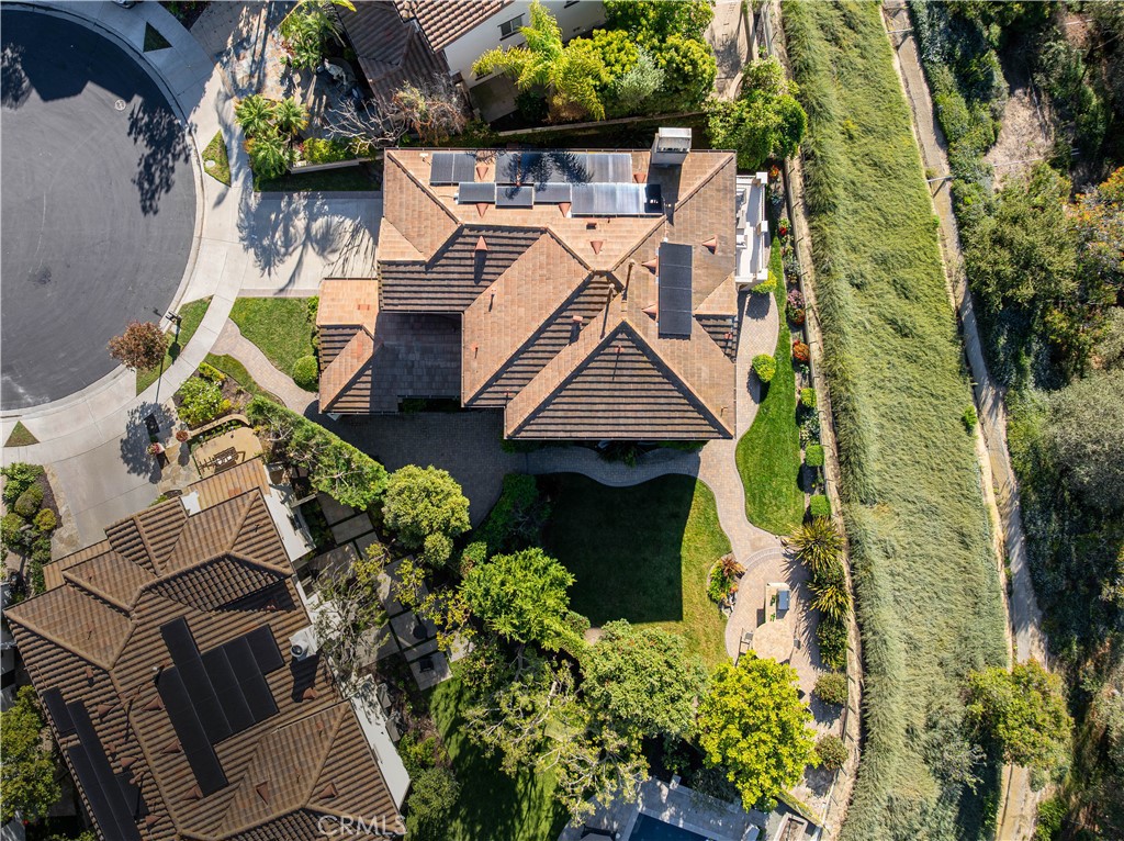 16 Via Elda San Clemente, CA 92673 - Photo 31 of 32 an aerial view of a house with a yard and wooden fence