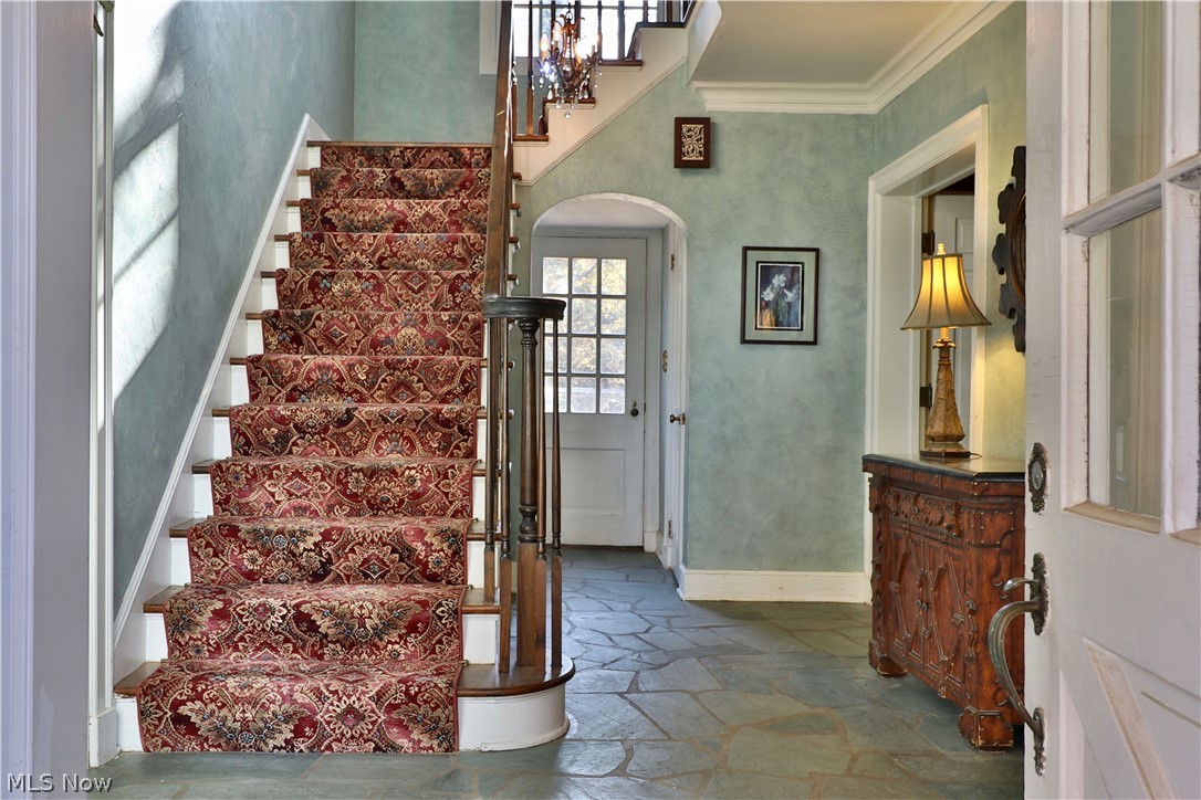 2220 Ridgewood Road Akron, OH 44313 - Photo 4 of 33 Front to back Foyer - a favorite, timeless design - and classic staircase!