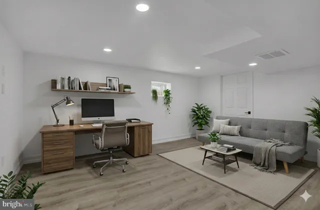 a view of an empty room