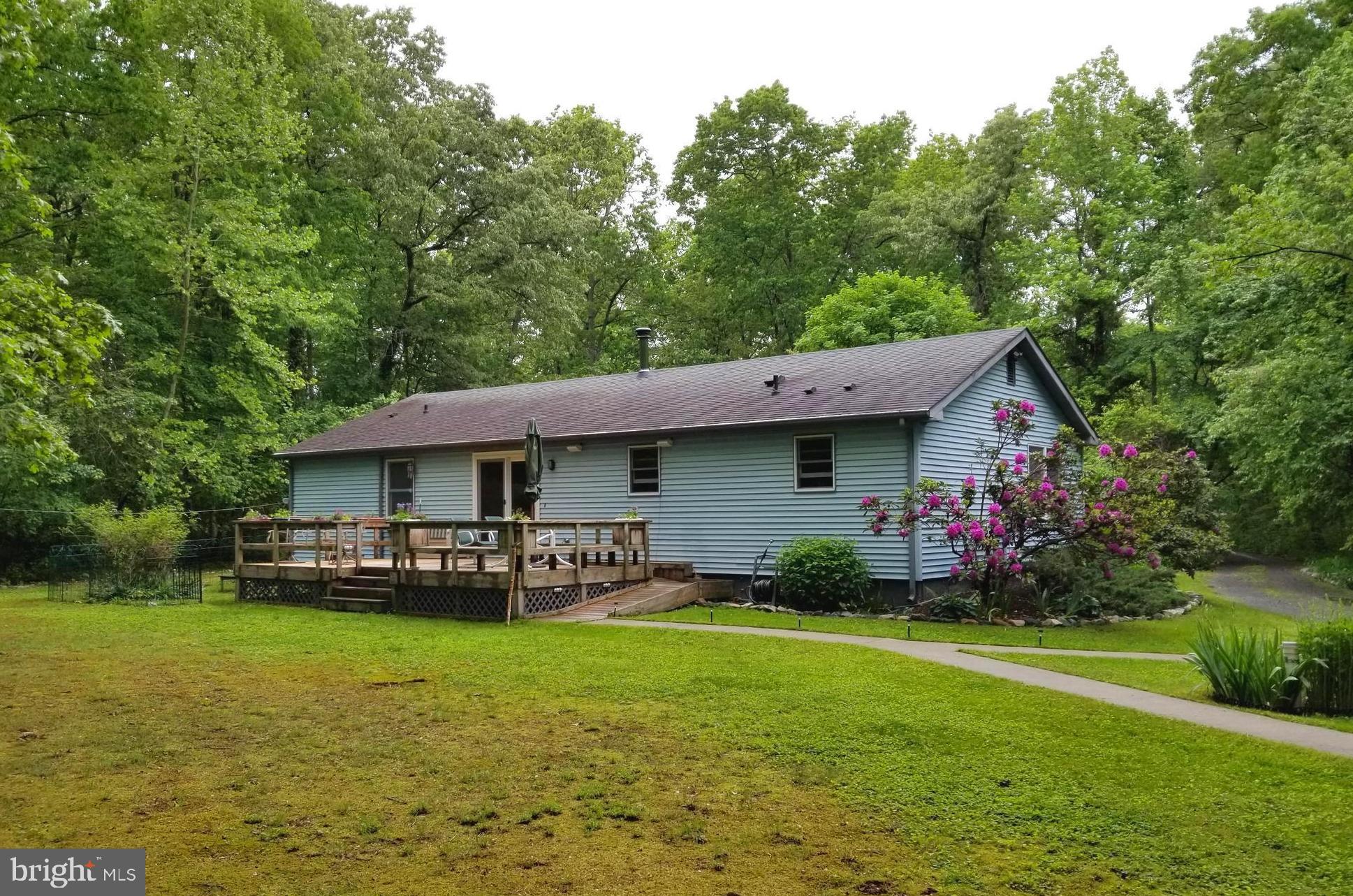View of back of main home