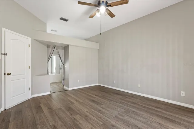wooden floor in an empty room