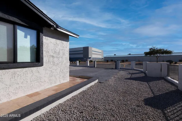 a outdoor space with furniture