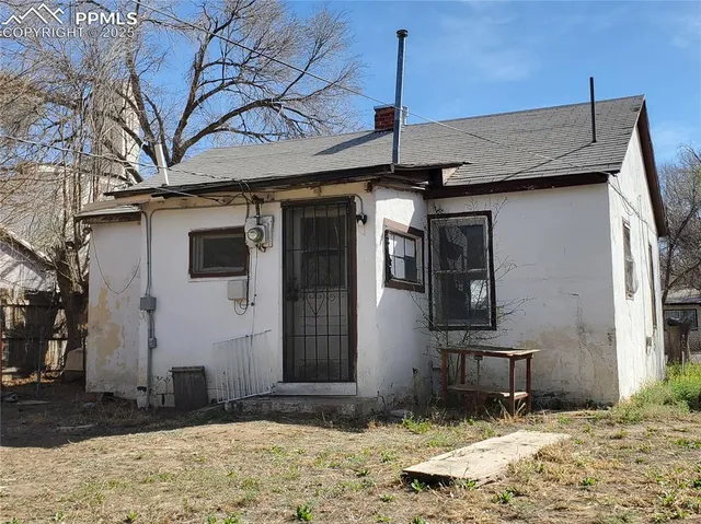 a front view of a house