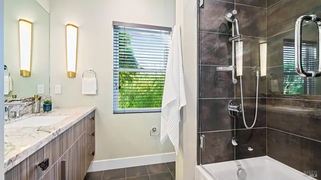 a house view with a garden space